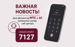 Короткий номер 7127 для абонентов МТС и А1
