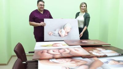 Открытие фото-галереи новорожденных в МЦ 